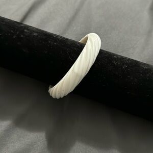 White Vintage bangle bracelet